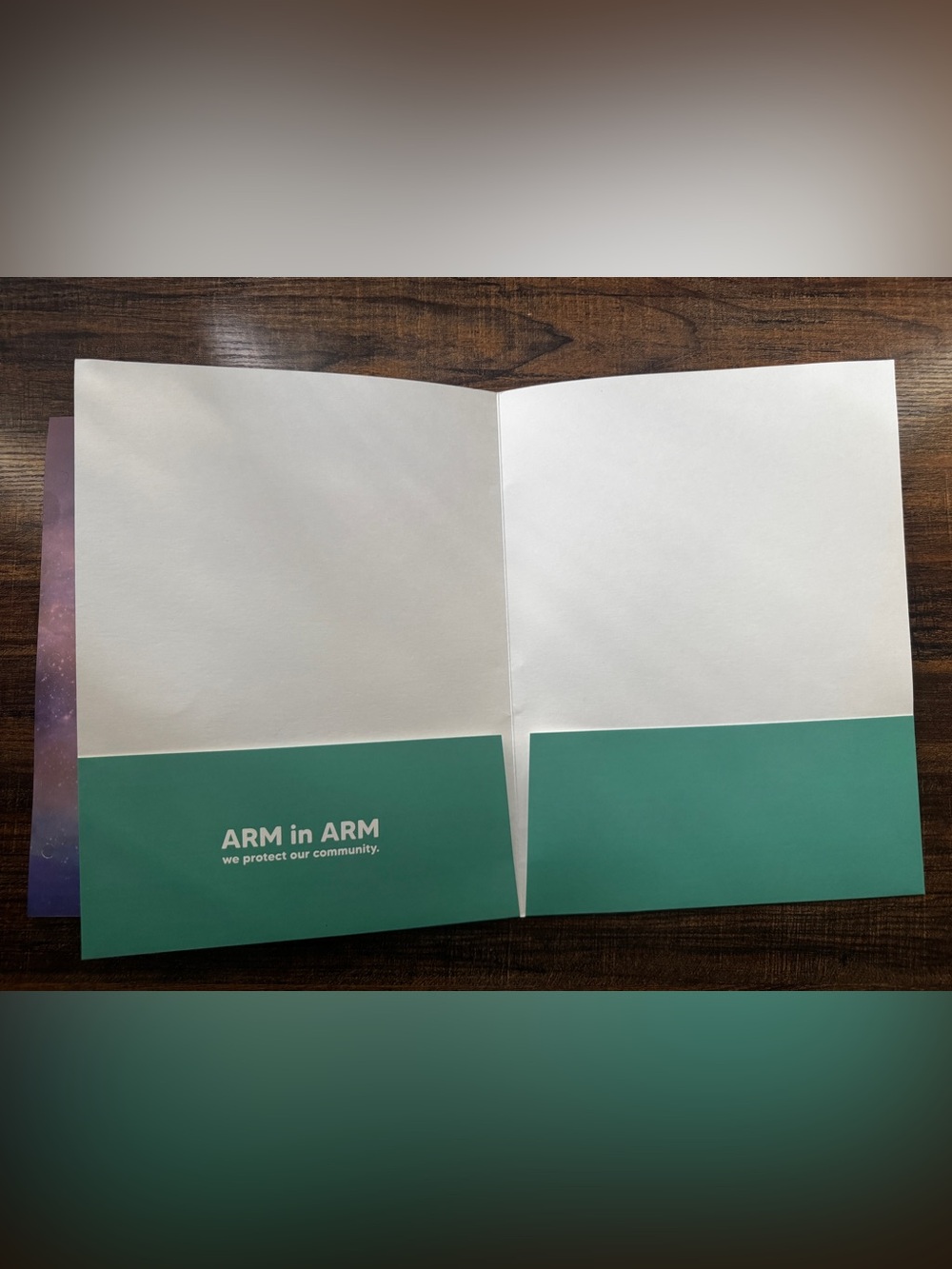 Set of 2 Paper 2-Pocket Folders Target Galaxy Sparkle & Arm in Arm Vegas New